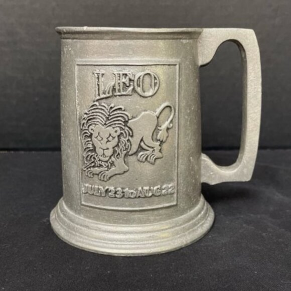 RWP Wilton Armetale Pewter Leo Zodiac Mug Stein Tankard Wilton Columbia PA USA - Picture 1 of 8